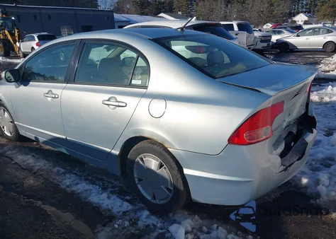 2006 Honda Civic Hybrid from USA, damaged, VIN JHMFA36206S016132